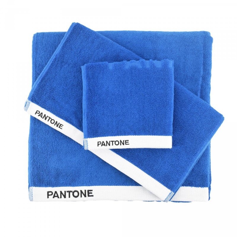 PANTONE - 100% Premium Cotton Plain Color 3 in 1 Towel Set (2020T) - Towels - Cotton & Hemp Blue