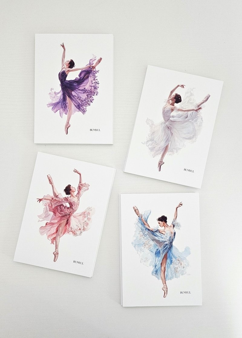 On-Stage Ballerina Sticker Pack - 便條紙/便利貼 - 紙 多色