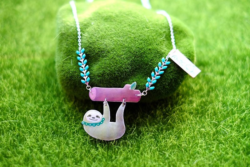 小小樹懶頸鏈 - 項鍊 - 塑膠 