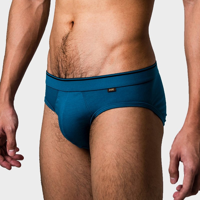 CLASSIC DARE BRIEF - TURQUOISE BLUE - Men's Underwear - Cotton & Hemp Blue