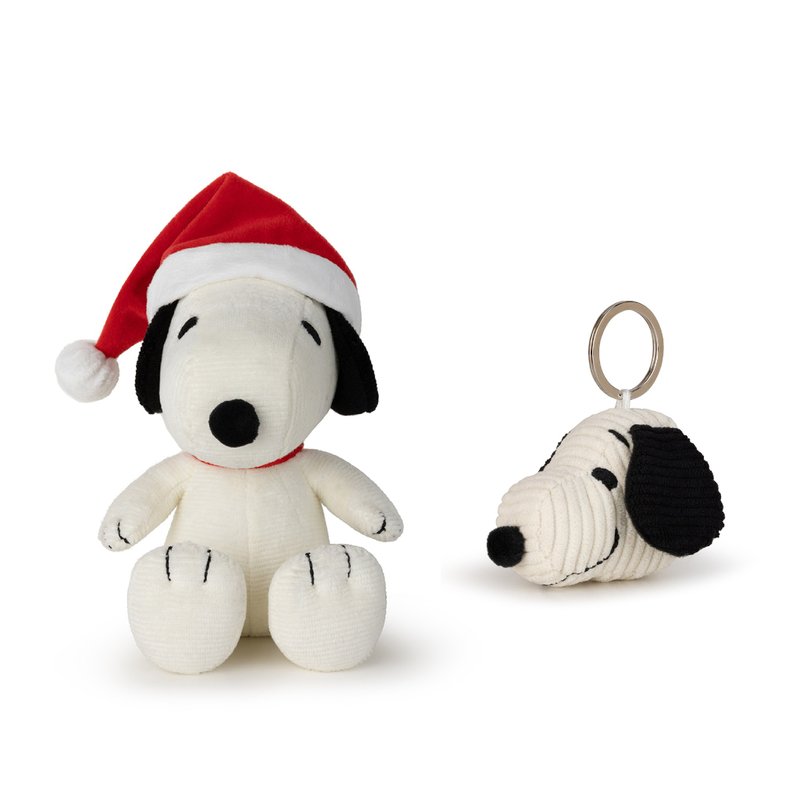 [New Year Gift] [Christmas Best Friends Group] Snoopy 17CM + Keychain 4.5CM - Stuffed Dolls & Figurines - Polyester Multicolor