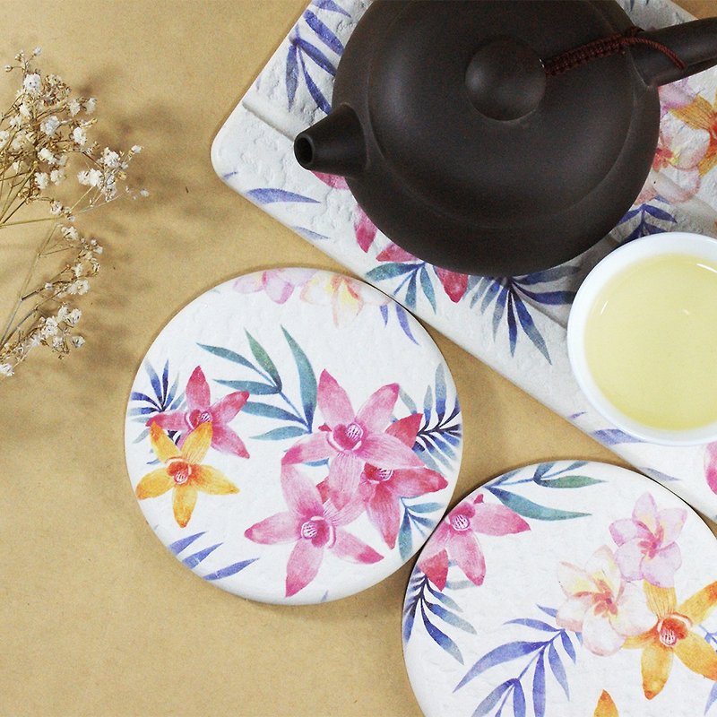 [MBM] Rimu Yin Tea Gift Box-Gui Algae Earth Absorbent Tea Mat Gift Box - Coasters - Other Materials 