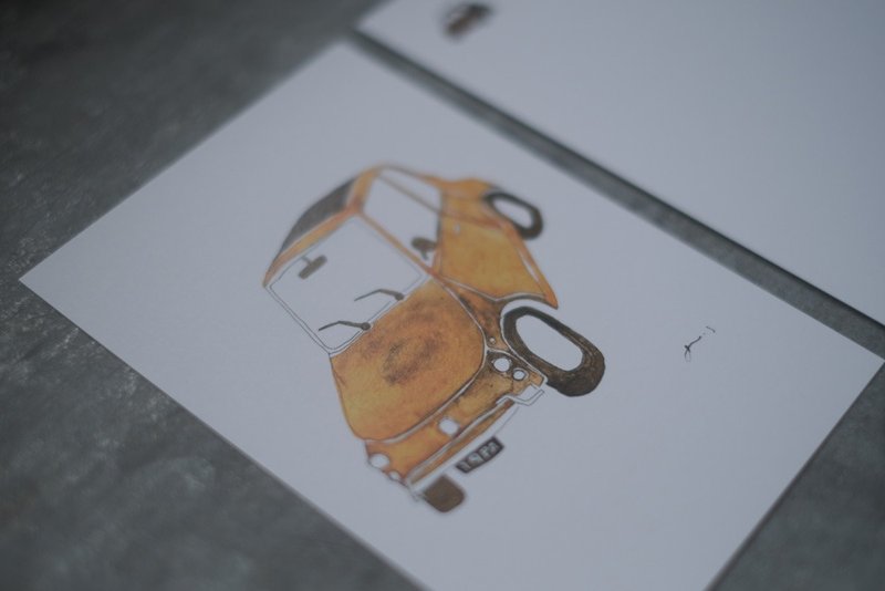 Postcard car - Cards & Postcards - Paper Orange