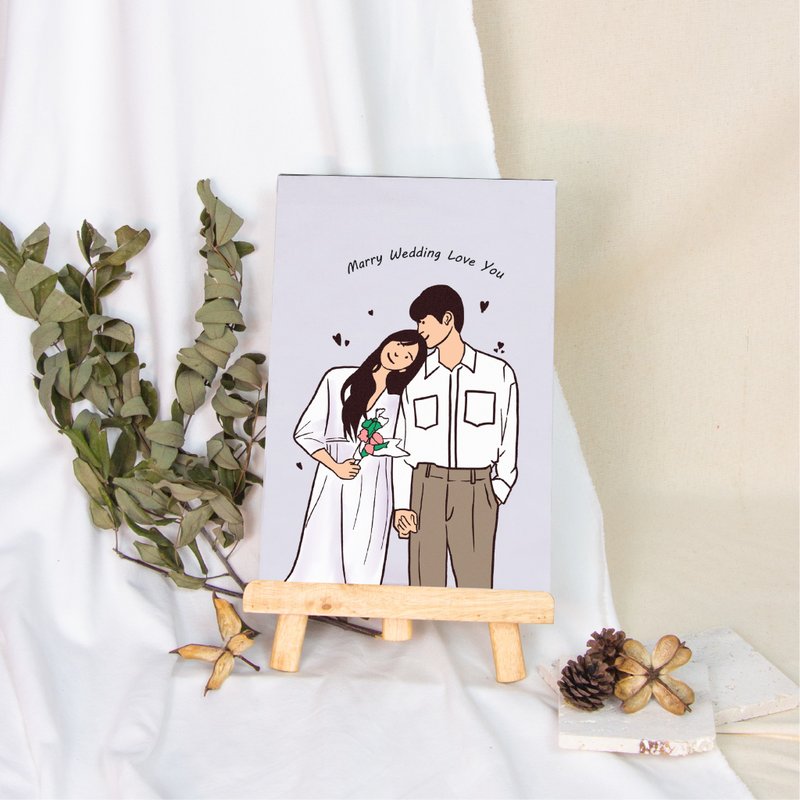 [Customized gifts] Frameless paintings/customized paintings/wedding customization/wedding favors/wedding props - กรอบรูป - ผ้าฝ้าย/ผ้าลินิน 