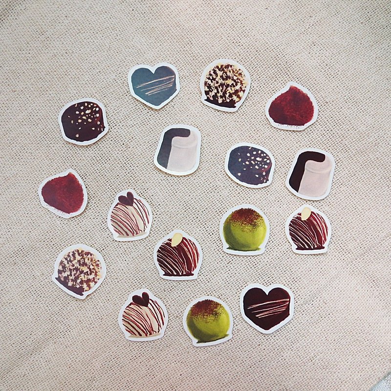 [Sticker] chocolate-8 paragraph 16 into - Stickers - Paper Brown