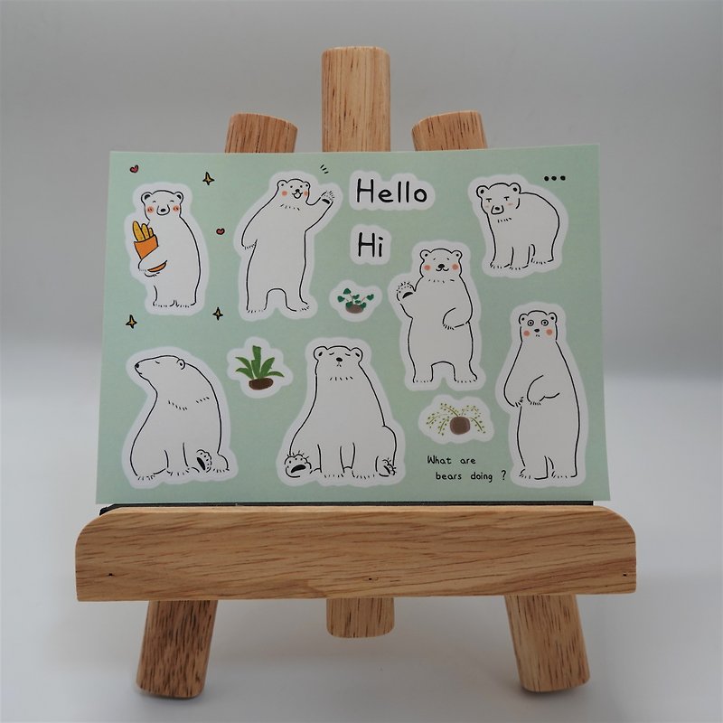 Bear Stickers – What are bears doing? - Stickers - Other Materials 