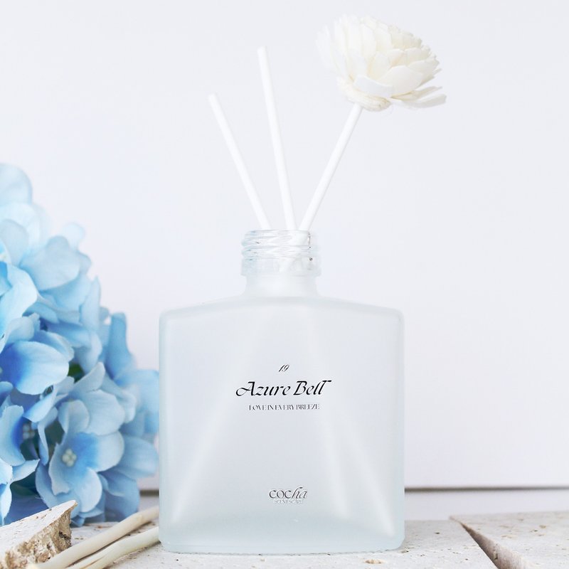 擴香香氛 | 19蔚藍鈴Azure Bell - 100ml/50ml - 香氛/精油/擴香 - 玻璃 透明