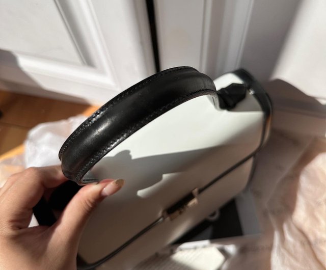 中古 バッグ セリーヌ CELINE パンダカラー アルクドゥ