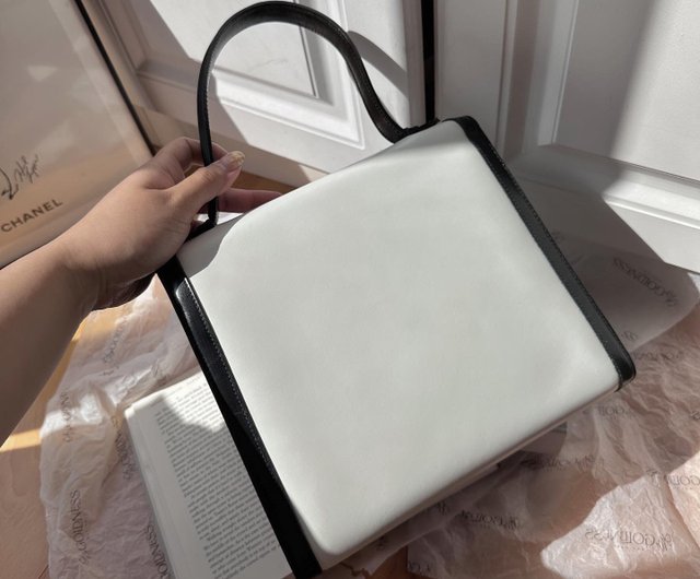 中古 バッグ セリーヌ CELINE パンダカラー アルクドゥ