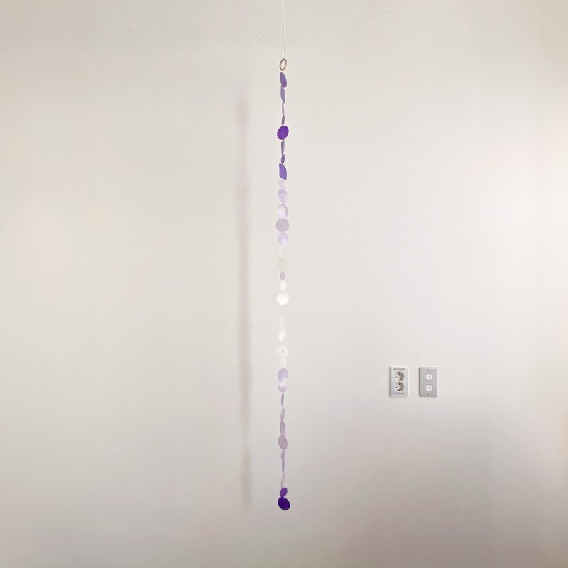 DIY-KIT| Helsinki Dawn Market-Eggplant Violet-Mix|Shell Wind Chime Mobile|#0-465 - อื่นๆ - เปลือกหอย สีม่วง