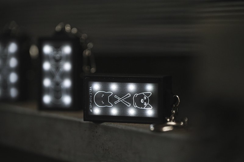 匪貓燈箱鑰匙圈 - 鑰匙圈/鑰匙包 - 塑膠 