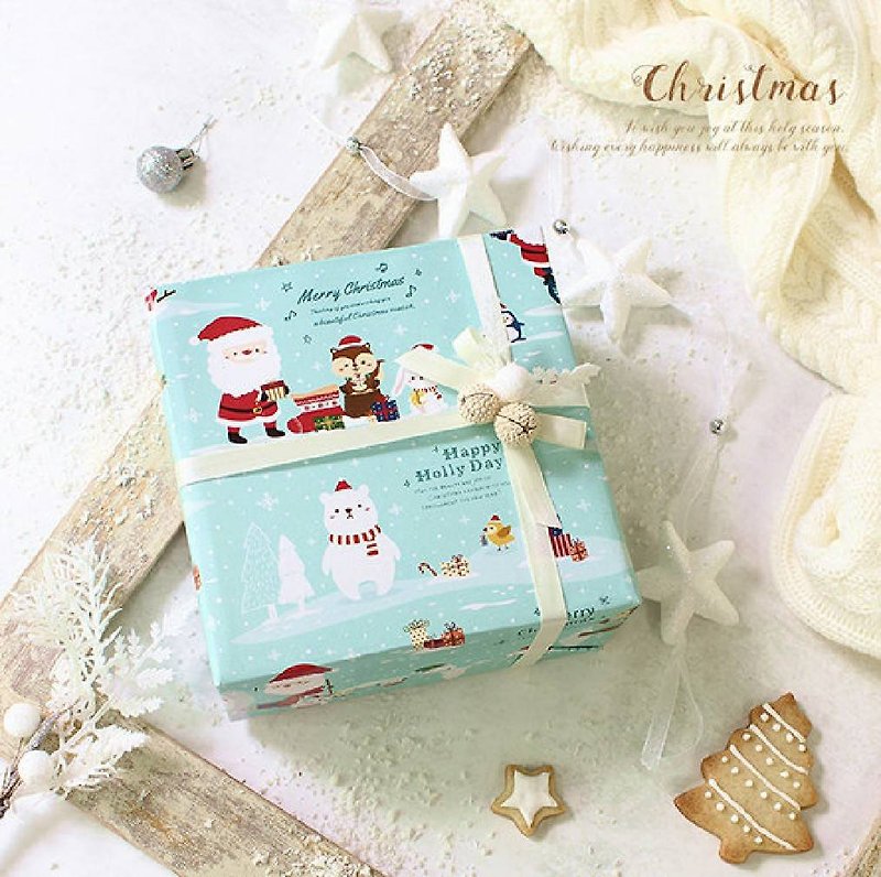 【Taguo】Christmas Limited-Cute Biscuit Packaging Gift Box - คุกกี้ - อาหารสด สีส้ม