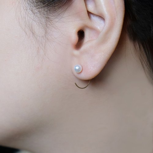 Beau Jewelry 小圓珍珠 - 14K包金耳勾