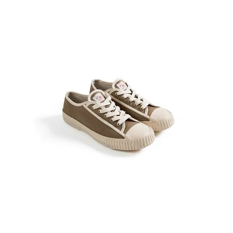 (Widening upgraded version) 80s retro Linen cotton Khaki casual shoes PLUS - รองเท้าลำลองผู้หญิง - ผ้าฝ้าย/ผ้าลินิน สีกากี