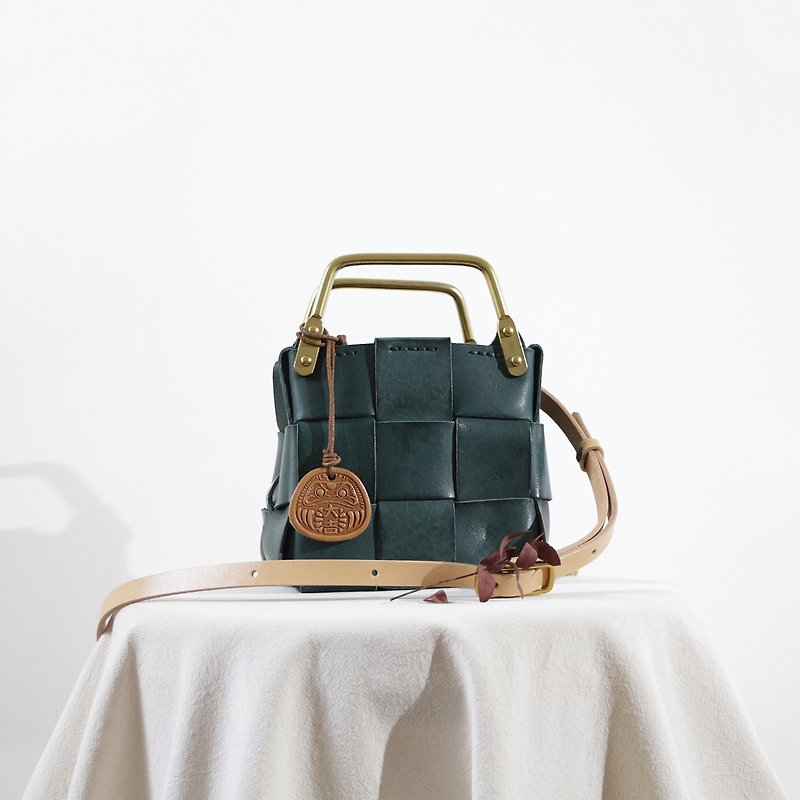 Cute Mini Bag Cowhide Shoulder Bag Diagonal Hanging - Messenger Bags & Sling Bags - Genuine Leather Multicolor