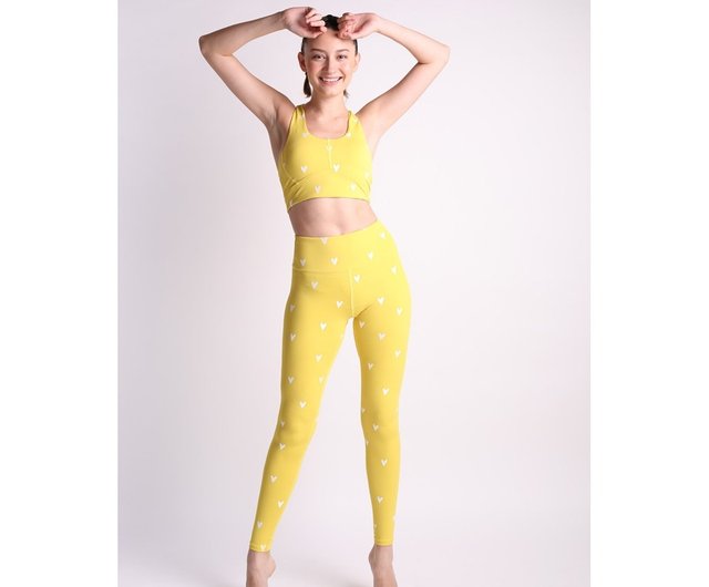 yoga pants yellow