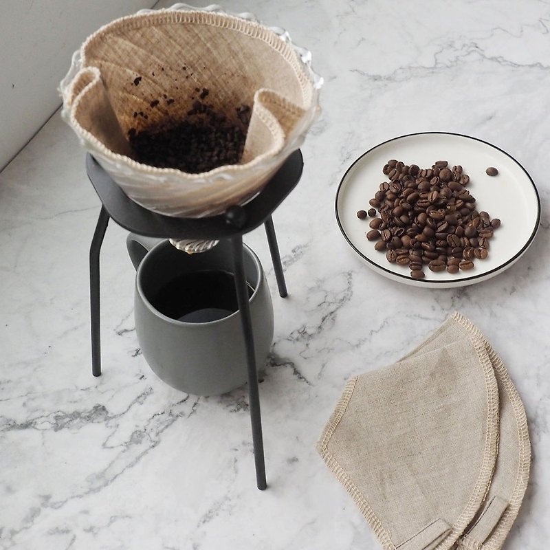 Linen Coffee Filter - Coffee Pots & Accessories - Linen Khaki