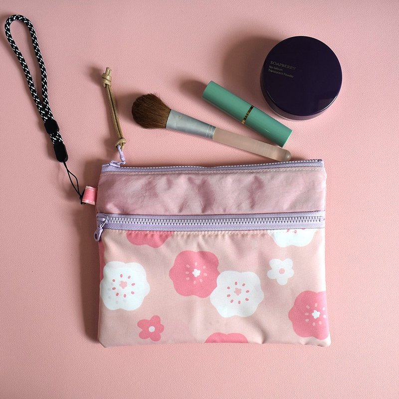 Travel Waterproof Cosmetic Bag_Duoduohuakai(Pink) - Toiletry Bags & Pouches - Nylon Pink