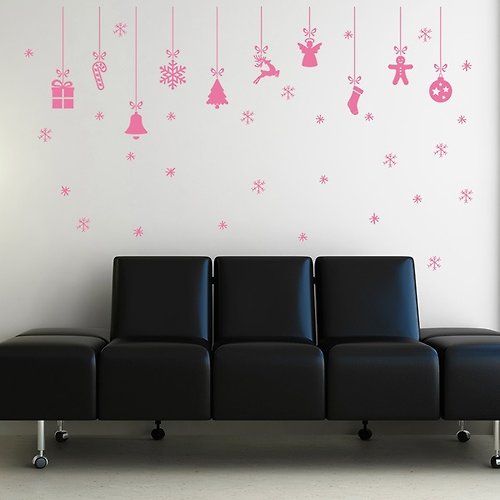 Smart Design 設計 壁貼 Smart Design 創意無痕壁貼◆聖誕吊飾 (8色)
