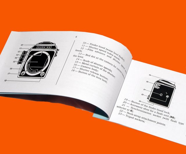 KIEV-88 & SALUT-S SALUT-C カメラ用英語取扱説明書小冊子 KIEV-88 & SALUT-S SALUT-C カメラ用英語取扱説明書小冊子