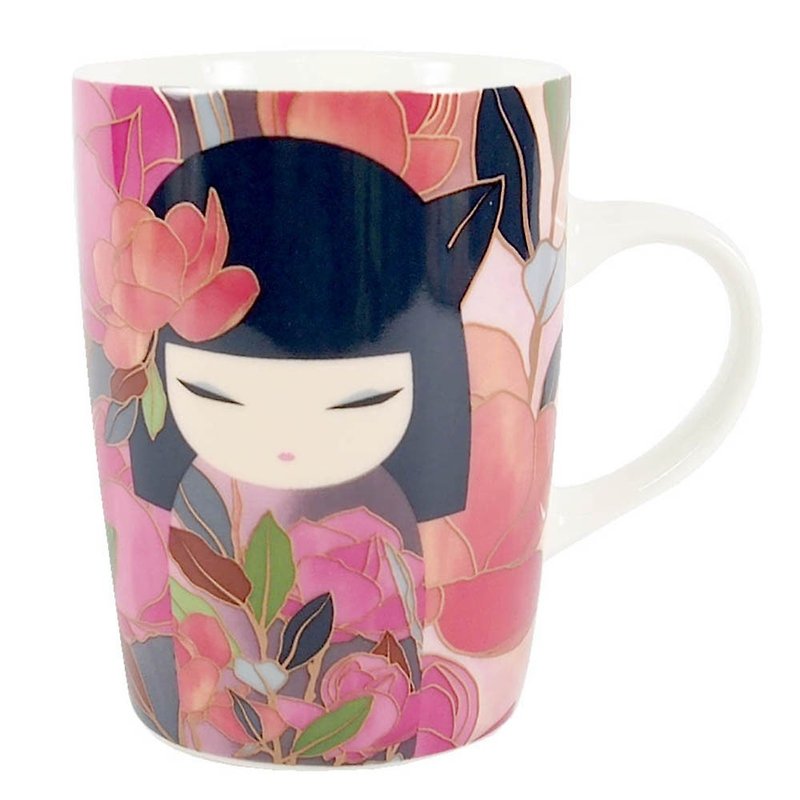 Mug-Kazuko Harmony [Kimmidoll Cup-Mug] - แก้วมัค/แก้วกาแฟ - ดินเผา สีแดง