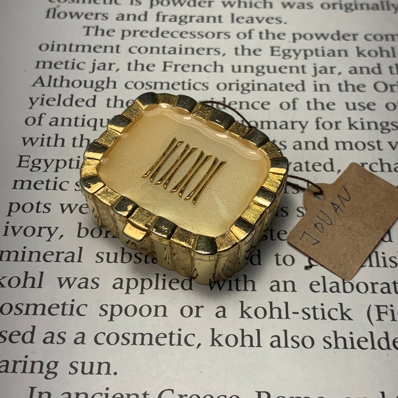 Vintage  JOVAN金色古典香膏盒 - 其他 - 其他金屬 