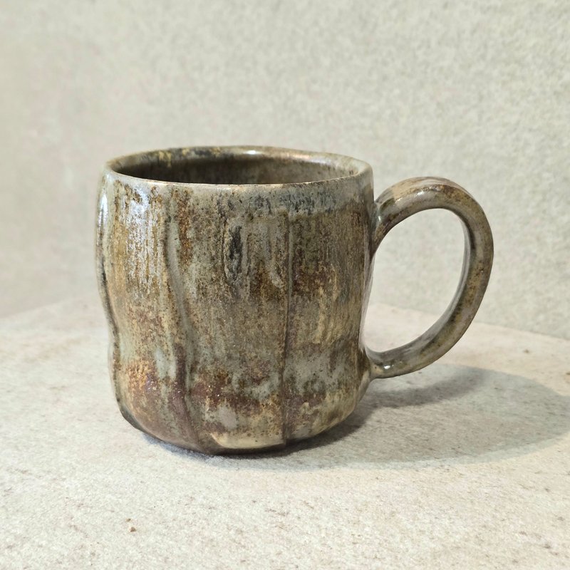 草木灰釉馬克杯 / 咖啡杯 - 咖啡杯/馬克杯 - 陶 黃色