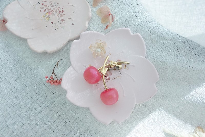 [Customized] Sakura Gemstone Stone Dish / Candle Dish | Home Furnishing | New Home Gift - น้ำหอม - วัสดุอื่นๆ 