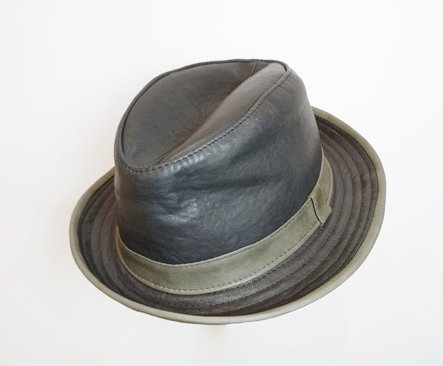 leather dress hats