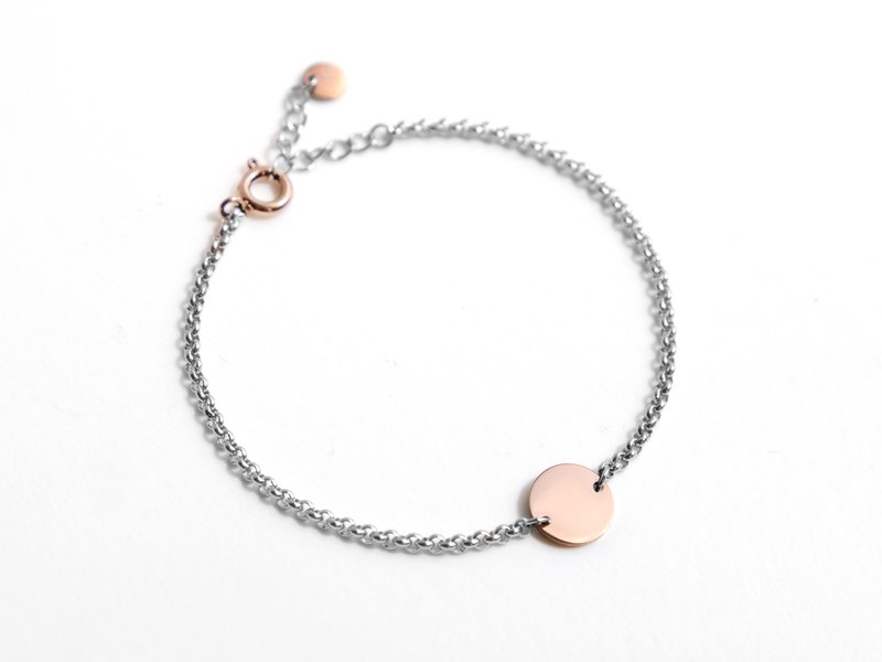 Disc Bracelet | Rose Gold - Bracelets - Stainless Steel Gold