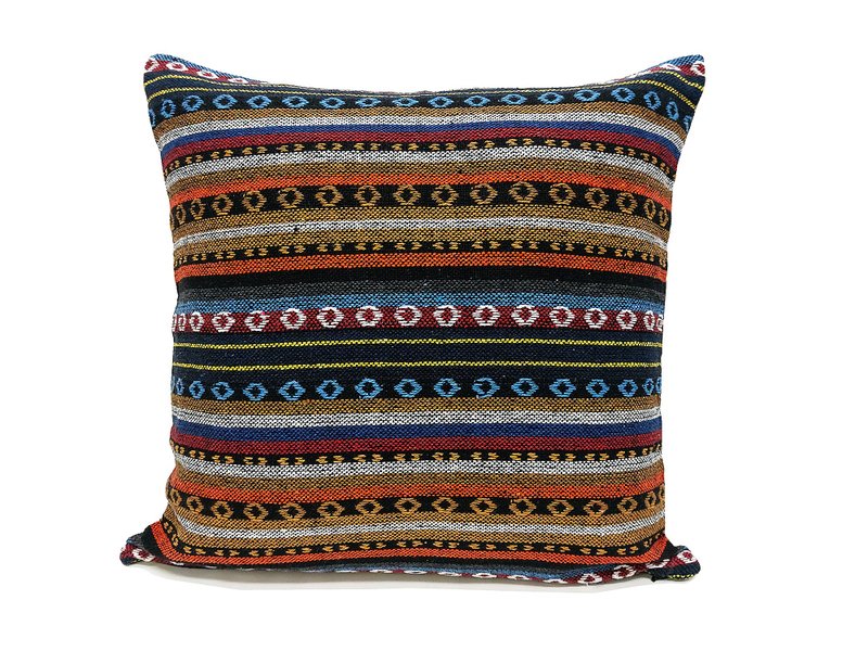 Woven Cotton Pillow cases Handmade Decorative Pillow Covers Tribal pillow - Pillows & Cushions - Cotton & Hemp Multicolor