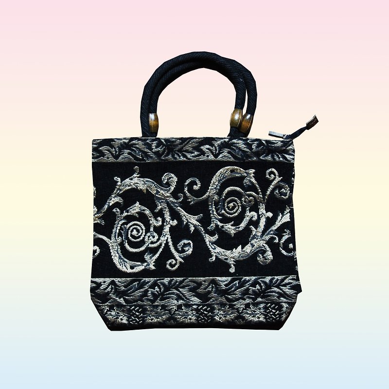 Vintage pattern handbag - Messenger Bags & Sling Bags - Other Materials 