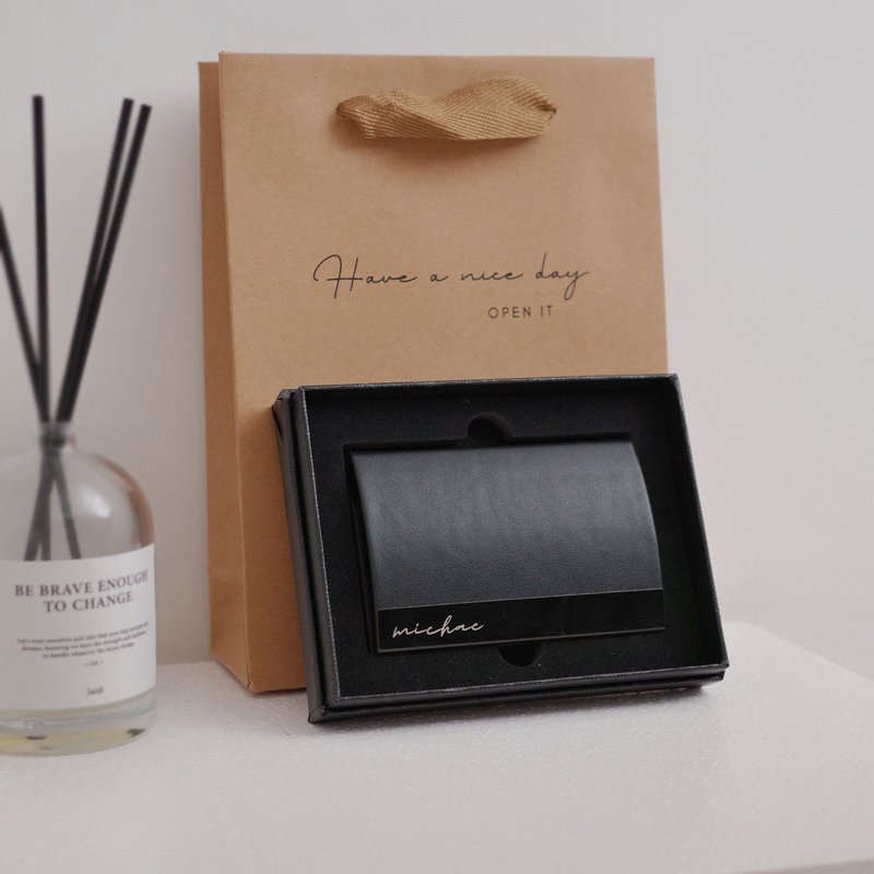 客製化 名片盒 免費刻字  卡片收納 卡夾 生日 送禮 名片夾 - 其他 - 其他材質 