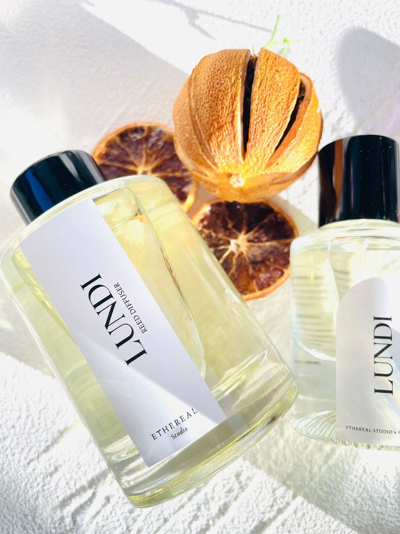 LUNDI - Reed Diffuser 120ml - 香氛/精油/擴香 - 濃縮/萃取物 橘色