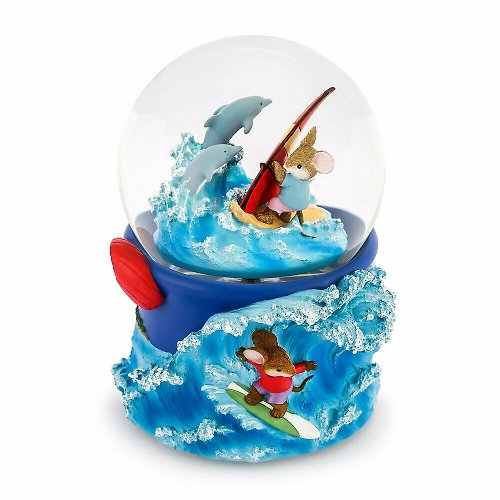 JARLL 讚爾藝術 極限沖浪 水晶球音樂盒 生日情人節聖誕交換禮物老鼠運動