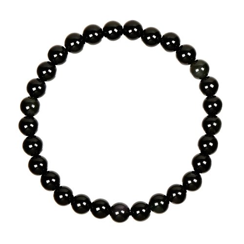 正佳珠寶 Gemsrich Jewelry 【正佳珠寶】黑曜石 單眼黑曜 經典避邪擋煞 6mm 黑曜石手珠