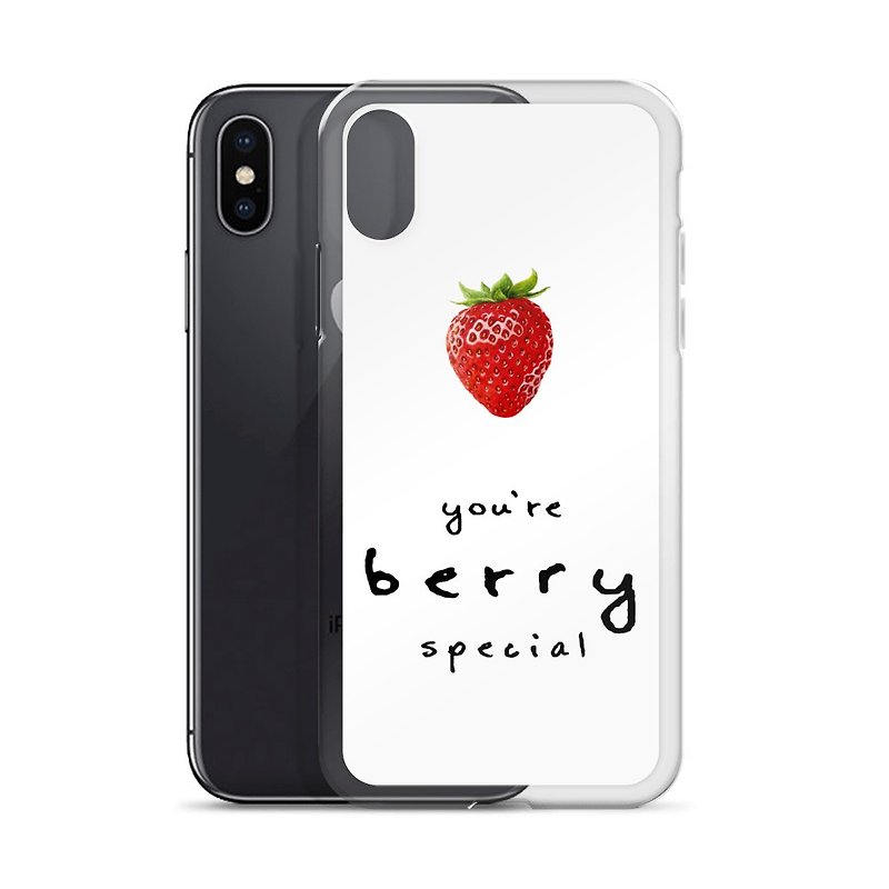 Exclusive-【Strawberry】Watercolor Phone Case. iPhone all models. Samsung Galaxy - เคส/ซองมือถือ - พลาสติก 