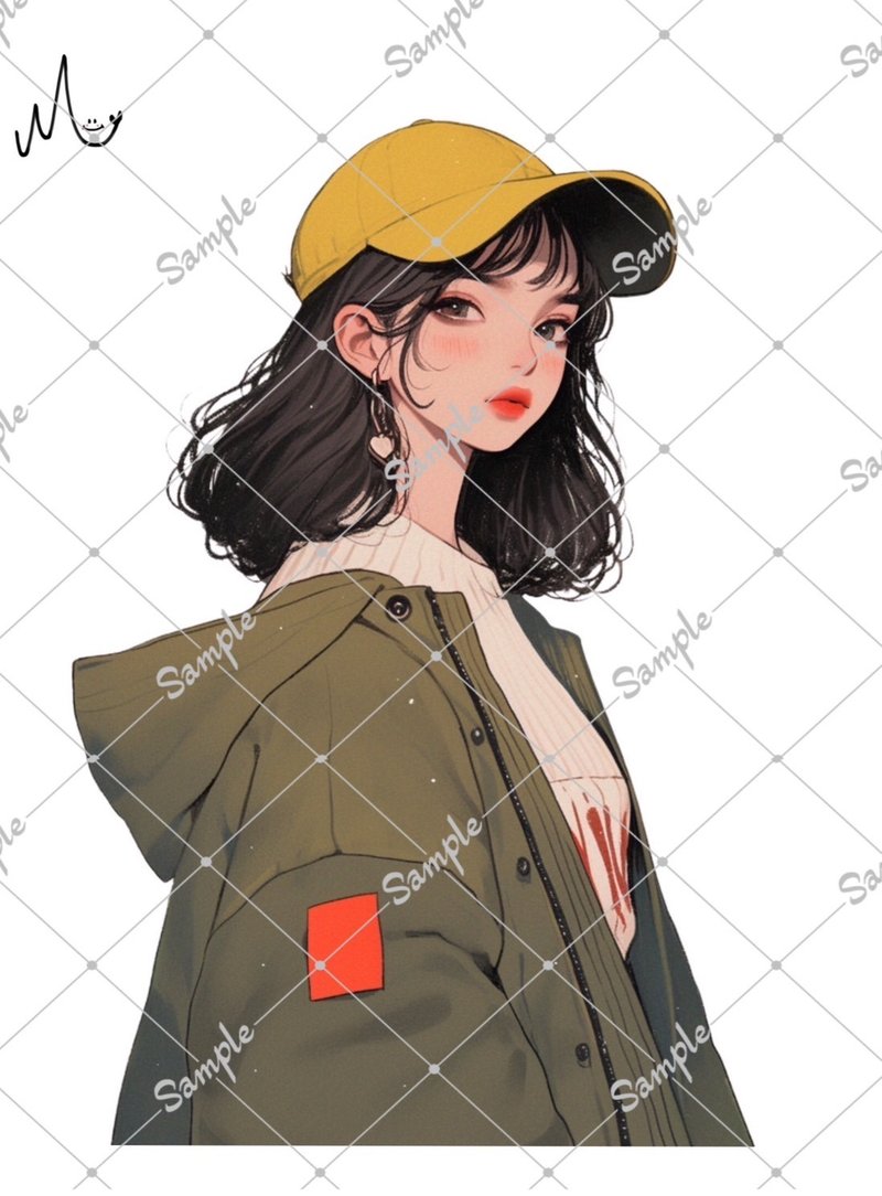 オリジナル人物ステッカー - 貼紙 - 紙 