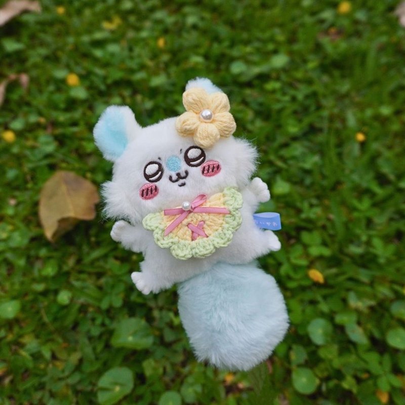 金雀花-賞花領巾 娃衣 吉伊卡哇 ちいかわ Chiikawa 10cm - 玩偶/公仔 - 棉．麻 黃色