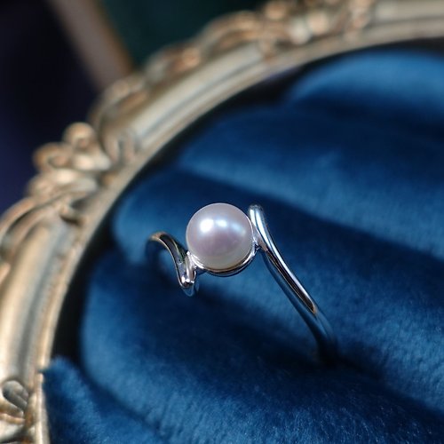 NOW jewelry 天然珍珠 大海的珍禮 絕美珠光 經典設計款 純銀戒 質感 禮物
