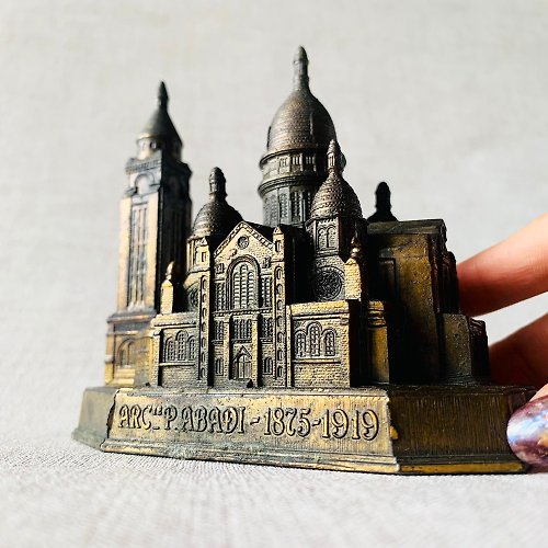 瑞文堂 法國 經典微型聖心堂Sacre-Coeur 擺飾 巴黎地標 紀念品 紙鎮
