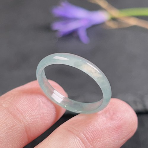 瓔珞珠寶盒 E.L.Jewelry Box 【求‧緣】冰藍水翡翠戒指戒圈 | 國際15圍 | 天然翡翠A貨 | 送禮