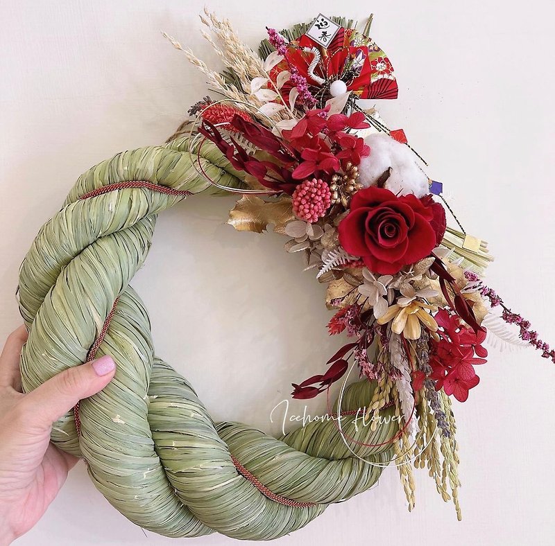 Chinese New Year Japanese immortal flower Zhuliansheng, Zhuliansheng, immortal wreath, New Year, Christmas - Dried Flowers & Bouquets - Plants & Flowers Red