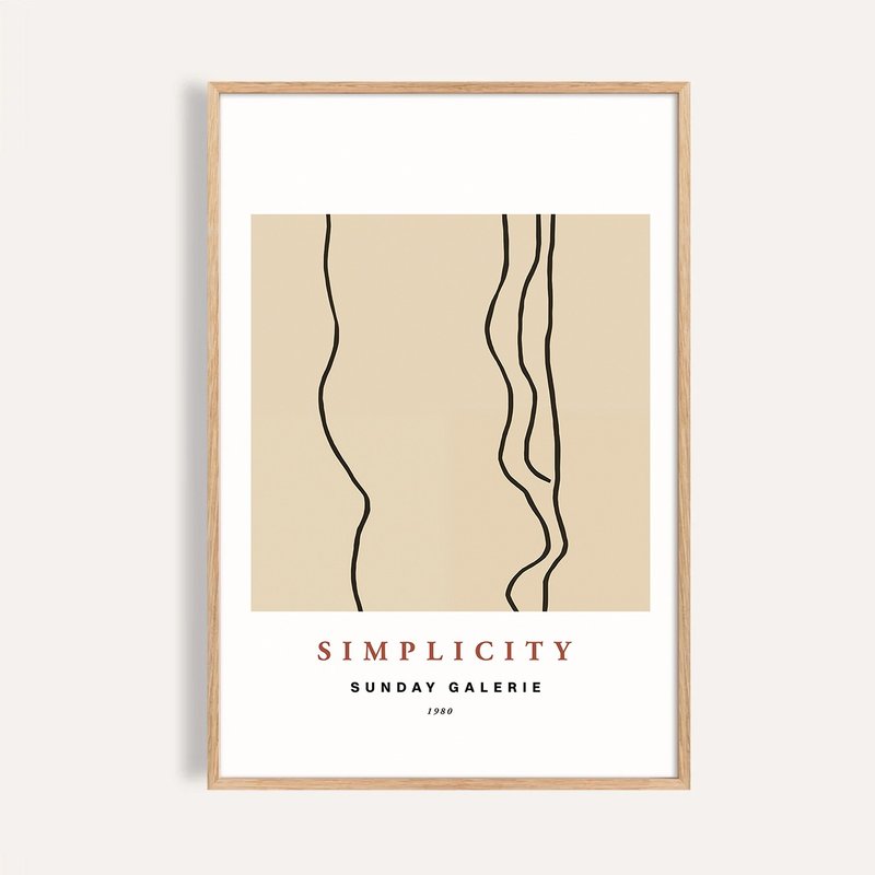 線之簡語 Lines of Simplicity / 抽象極簡藝術掛畫 - 海報/掛畫/掛布 - 紙 