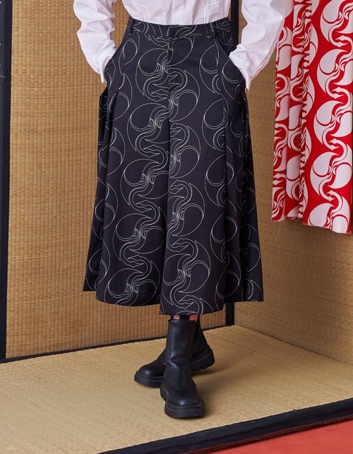 INF 短寬褲/日式短寬褲/弓道褲/家紋印花/24AW-INF