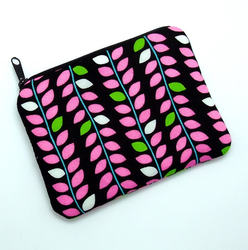 Zipper pouch / coin purse (padded) (ZS-200) - Coin Purses - Cotton & Hemp Multicolor