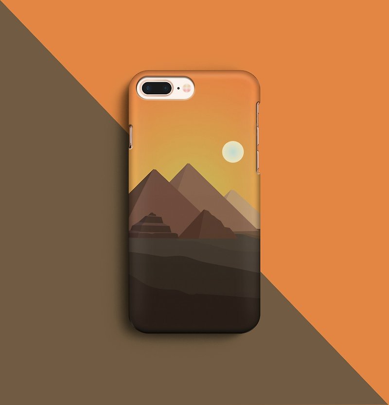 【โปร11.11 】Pyramid - Orange Phone case - 手機殼/手機套 - 塑膠 橘色
