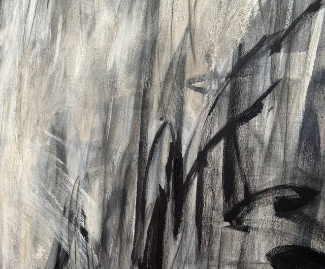 混沌としたストロークのアート ユニークで繊細な絵画 シャープな