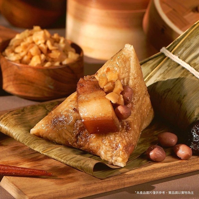 [Chef Wen Guozhi] Southern Zongzi 5-piece set (Dragon Boat Festival Meat Zongzi) frozen home delivery with free delivery - อาหารคาวทานเล่น - อาหารสด 