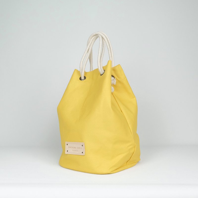 ROUND ME UP - Yellow - Drawstring Bags - Cotton & Hemp Yellow